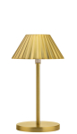 BRUSHED GOLD ARUBA LAMP 23CM LED CORDLESS