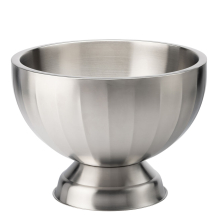 SATIN DOUBLE WALL WINE COOLER/ PUNCH BOWL 37 X 26CM