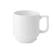 PURE WHITE STACKING MUG 10OZ AS166