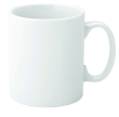 UTOPIA VITRIFIED PORCELAIN PURE WHITE STRAIGHT-SIDED MUG 12OZ