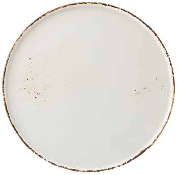 UTOPIA VITRIFIED PORCELAIN CREAM UMBRA COUPE PLATE 10.6Inch