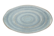 UTOPIA MELAMINE WILDWOOD BLUE PLATTER 20.7X11.8inch