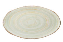 UTOPIA MELAMINE WILDWOOD GREEN PLATTER 20.7X11.8inch