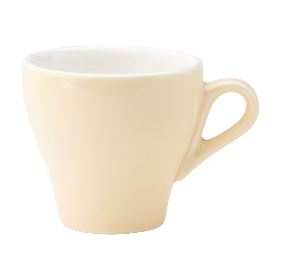 UTOPIA SUPER VITRIFIED PORCELAIN BARISTA CREAM TULIP CUP 6.3OZ