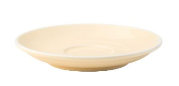 UTOPIA SUPER VITRIFIED PORCELAIN BARISTA CREAM SAUCER 5.5Inch