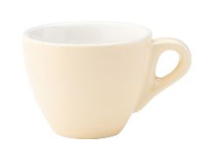 UTOPIA SUPER VITRIFIED PORCELAIN BARISTA CREAM ESPRESSO CUP 2.8OZ