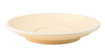 UTOPIA SUPER VITRIFIED PORCELAIN BARISTA CREAM SAUCER 6inch