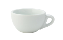 UTOPIA SUPER VITRIFIED PORCELAIN BARISTA WHITE CAPPUCCINO CUP 7OZ