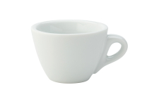 UTOPIA SUPER VITRIFIED PORCELAIN BARISTA WHITE FLAT WHITE CUP 5.5OZ