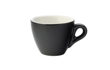 UTOPIA SUPER VITRIFIED PORCELAIN BARISTA BLACK ESPRESSO CUP 2.8OZ