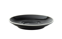 UTOPIA SUPER VITRIFIED PORCELAIN BARISTA BLACK SAUCER 4.5inch