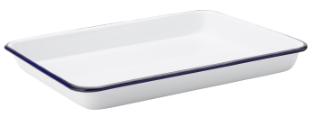 UTOPIA EAGLE ENAMEL WHITE BAKING TRAY 11X8.5Inch