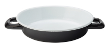 UTOPIA EAGLE ENAMEL BLACK DISH 10.2inch