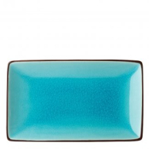 AQUA RECTANGULAR PLATE 8.2X5.5 21X14CM X6 K90025