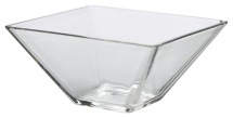 GENWARE GLASS TABLEWARE SQUARE BOWL 19OZ