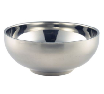 GENWARE STAINLESS STEEL DOUBLE WALLED BOWL 9.3OZ
