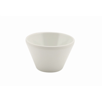 GENWARE MELAMINE WHITE CONICAL BUFFET BOWL 7OZ