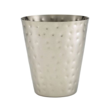 GENWARE HAMMERED STAINLESS STEEL CONICAL SERVING CUP 14.4OZ