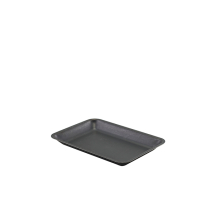 GENWARE BLACK VINTAGE STEEL TRAY 7.9X5.5inch