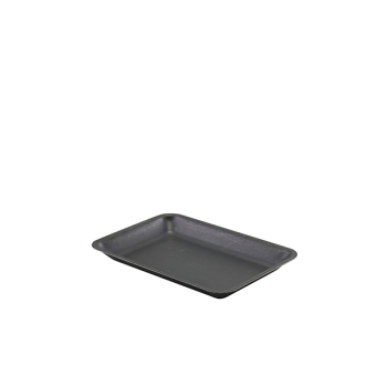 GENWARE BLACK VINTAGE STEEL TRAY 7.9X5.5Inch