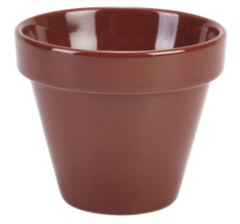 GENWARE PORCELAIN TERRACOTTA PLANT POT 17.5OZ