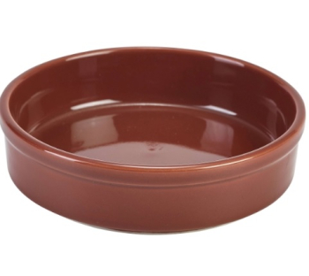 GENWARE PORCELAIN TERRACOTTA ROUND DISH 8.8OZ