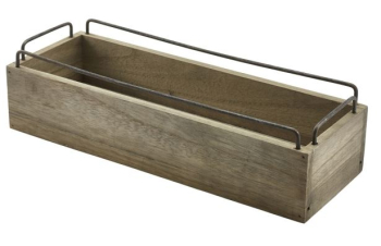 GENWARE INDUSTRIAL WOODEN CRATE 13.4X4.7Inch