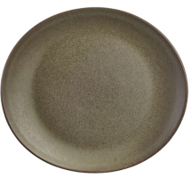 GENWARE TERRA STONEWARE ANTIGO OVAL PLATE 8.3X7.5inch