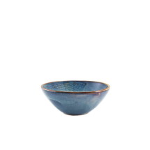 GENWARE TERRA PORCELAIN AQUA BLUE ORGANIC BOWL 15.8OZ