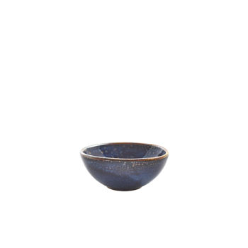 GENWARE TERRA PORCELAIN AQUA BLUE ORGANIC RAMEKIN 3OZ