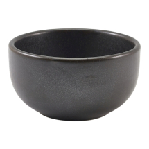 GENWARE TERRA PORCELAIN BLACK ROUND BOWL 12.5OZ