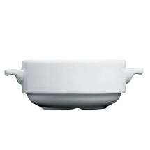 GENWARE WHITE PORCELAIN SOUP BOWL 8.8OZ