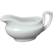 GENWARE WHITE PORCELAIN TRADITIONAL SAUCE BOAT 5OZ