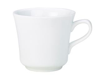 GENWARE PORCELAIN TEA CUP 28CL/8OZ 8X8CM   X6