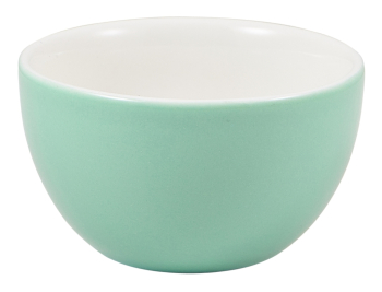 GENWARE PORCELAIN GREEN SUGAR BOWL 6OZ