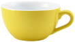 GENWARE PORCELAIN YELLOW BOWL SHAPED CUP 6OZ