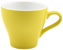 GENWARE PORCELAIN YELLOW TULIP SHAPED CUP 6.3OZ