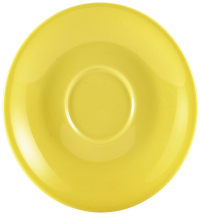 GENWARE PORCELAIN YELLOW SAUCER 4.8inch