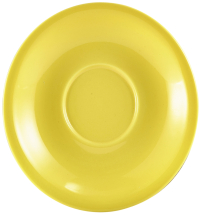 GENWARE PORCELAIN YELLOW SAUCER 5.3inch