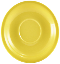 GENWARE PORCELAIN YELLOW SAUCER 5.7inch