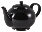 GENWARE PORCELAIN BLACK TEAPOT 30OZ