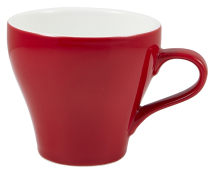 GENWARE PORCELAIN RED TULIP SHAPED CUP 12.3OZ