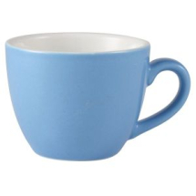 GENWARE PORCELAIN BLUE BOWL SHAPED ESPRESSO CUP 3OZ