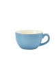 GENWARE PORCELAIN BLUE BOWL SHAPED CUP 8.8OZ