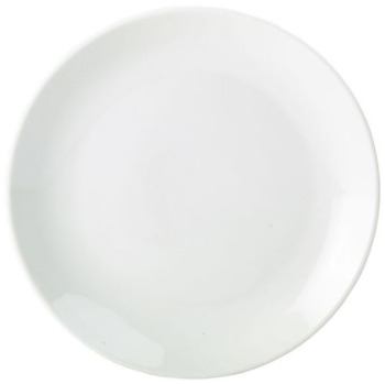 GENWARE WHITE PORCELAIN COUPE PLATE 11Inch