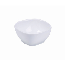 GENWARE WHITE PORCELAIN ELLIPSE SQUARE BOWL 5.3OZ