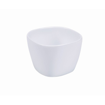 GENWARE WHITE PORCELAIN ELLIPSE SQUARE BOWL 15.8OZ