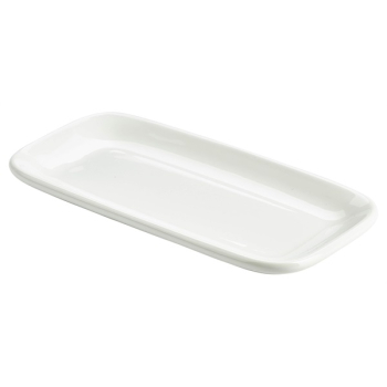 GENWARE WHITE PORCELAIN RECTANGULAR PLATE 9.6X4.9Inch