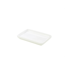 GENWARE WHITE PORCELAIN DEEP RECTANGULAR DISH 7.9X5.5inch