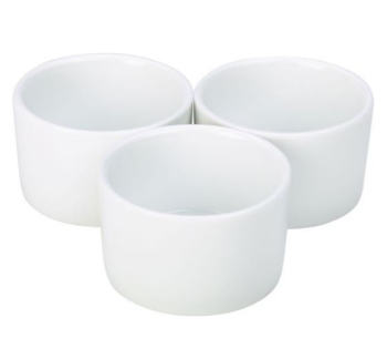 GENWARE WHITE PORCELAIN SMOOTH RAMEKIN WHITE 2.8OZ